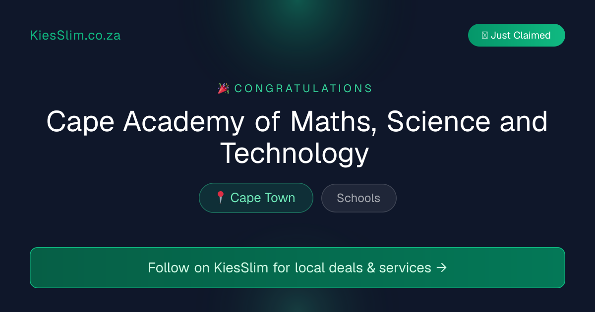 Cape Academy of Maths, Science and Technology