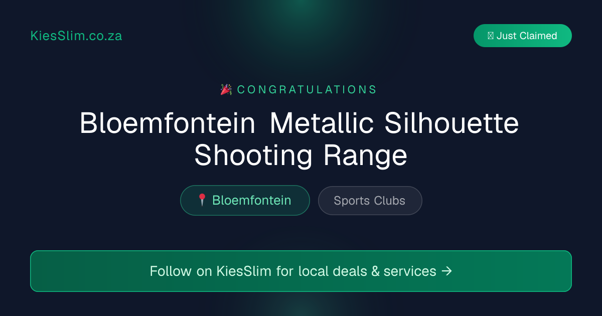 Bloemfontein Metallic Silhouette Shooting Range