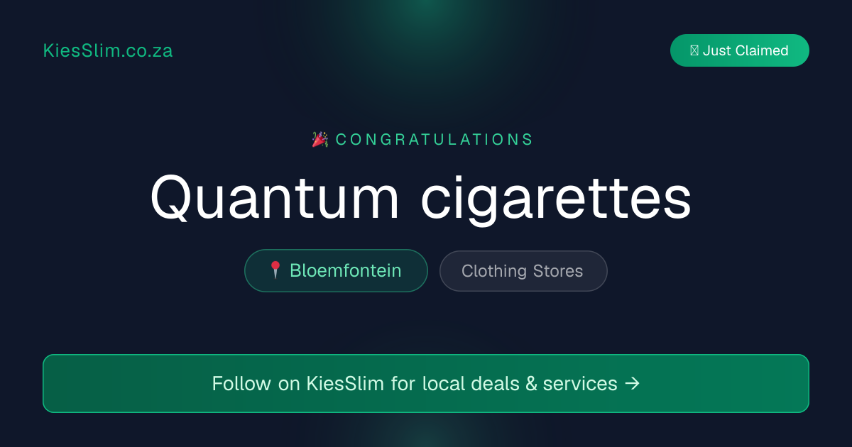 Quantum cigarettes