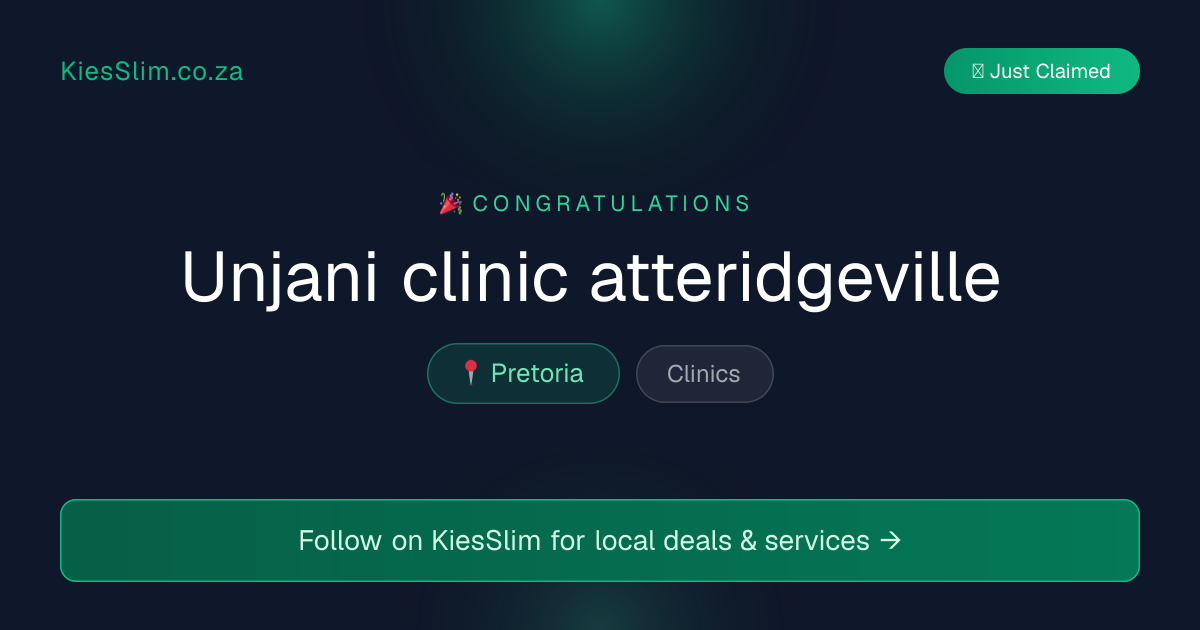Unjani clinic atteridgeville