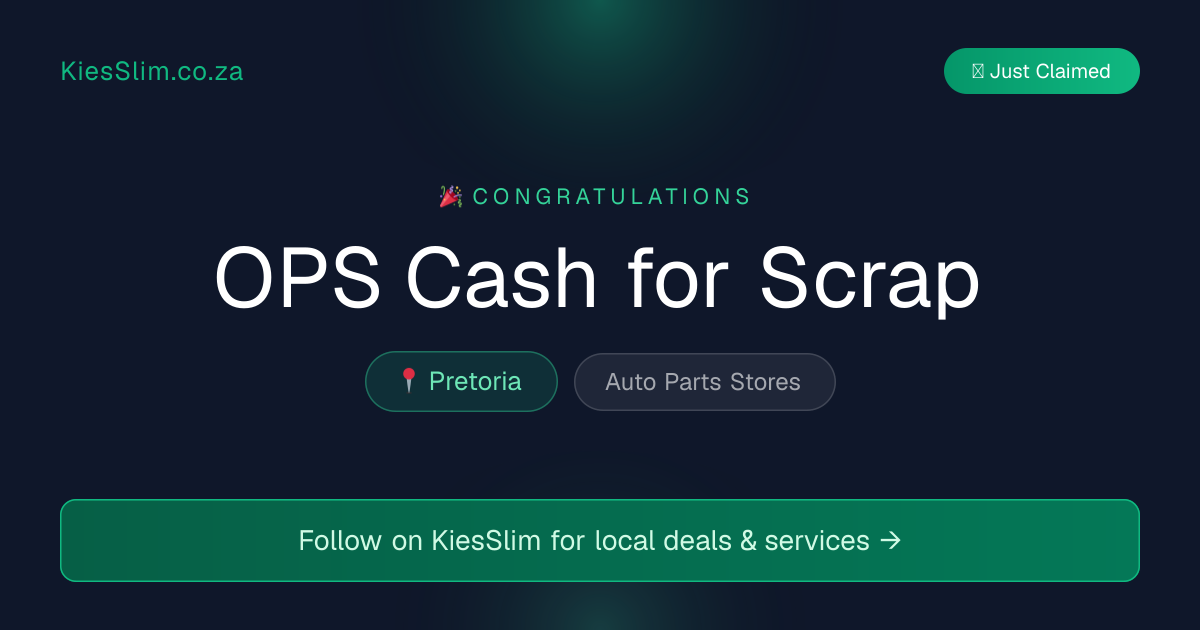OPS Cash for Scrap