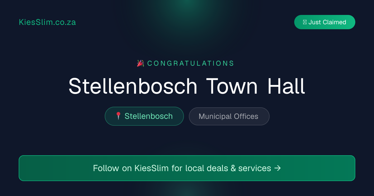 Stellenbosch Town Hall